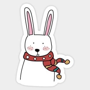 Cute handdrawn Rabbit Sticker